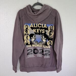 Alicia Keys World Tour Hoodie Mens Large Concert Merch Sweatshirt Music 2022